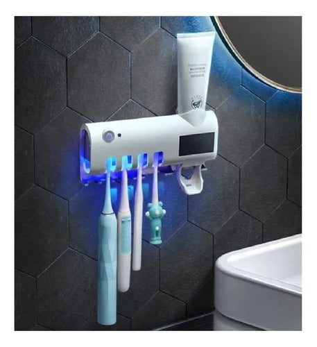 Soporte para Cepillo de Dientes con Esterilizador LED